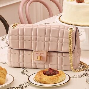Kate Spade New York Milk Tea Evelyn Quilted Small Shoulder Crossbody - NEW!